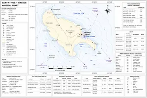 Zakynthos is in the southern Ionian Sea