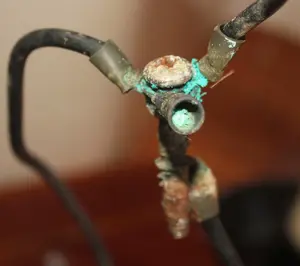 Corroded bonding system terminals